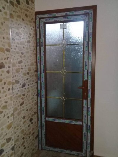 porte d&eacute;cor&eacute;e faux bois